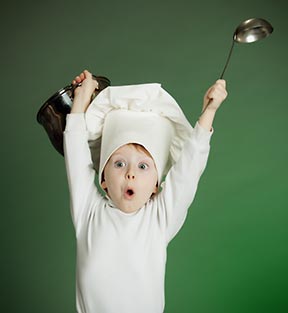 A young cook